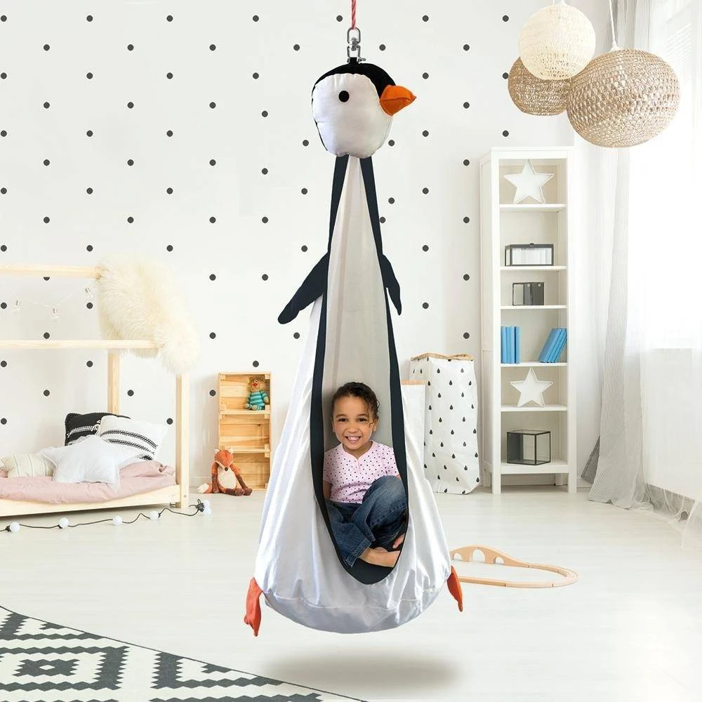 Детское подвесное кресло ADE Penguin SNU1701 white black |