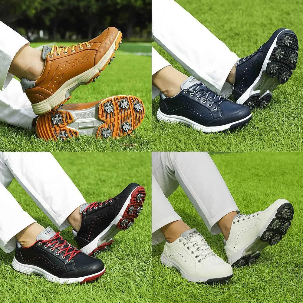 

Профессиональная Обувь для игры в гольф для Для мужчин новый шипы для гольфа Спортивные Гольф США кроссовки для улицы, Размеры большие для д...