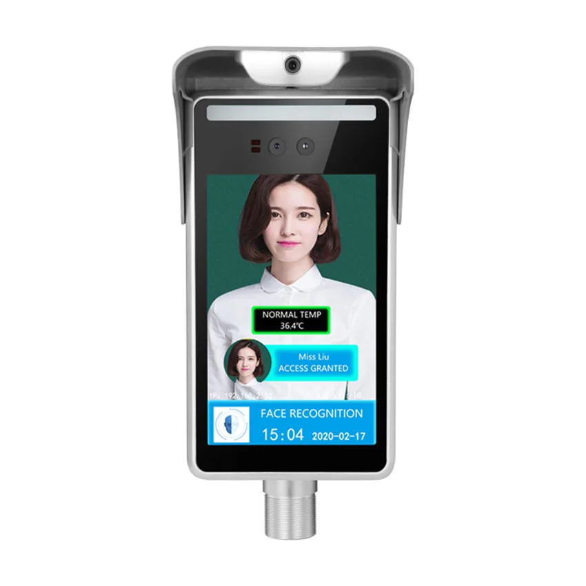 Уход за лицом распознавания лиц посетителей температуры тела Температура
