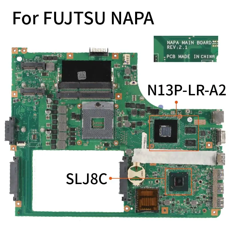 KoCoQin Напа для FUJTSU NH532 основная плата REV.2.1 SLJ8C PGA 988B N13P LR A2 2G материнская