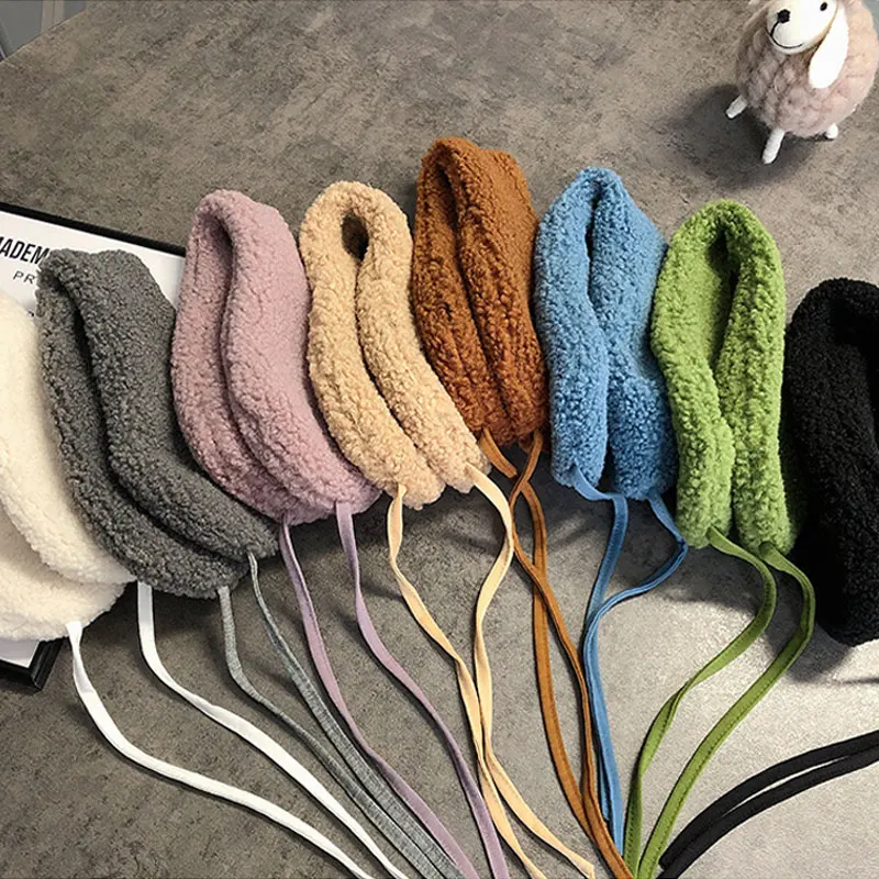 Зимние наушники имитация кашемира новый 2020 мода для женщин девочек новые