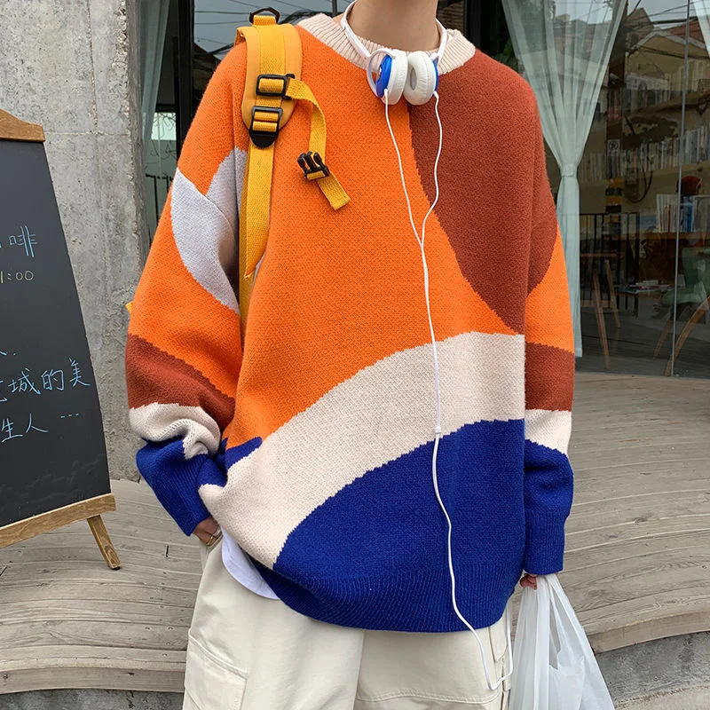 

Дизайнерские брендовые свитера с круглым вырезом Privathinker, вязаные пуловеры большого размера в Корейском стиле, осенняя трикотажная одежда