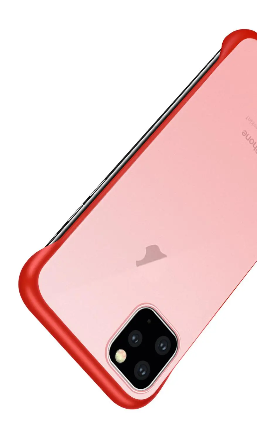 Бескаркасный Прозрачный матовый жесткий чехол для телефона IPHONE 11 2019 Pro Max XS XR с