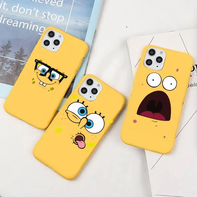 

cute candy spongia Phone Case For iPhone 12 Mini 11 Pro XS Max X XR 7 8 Plus