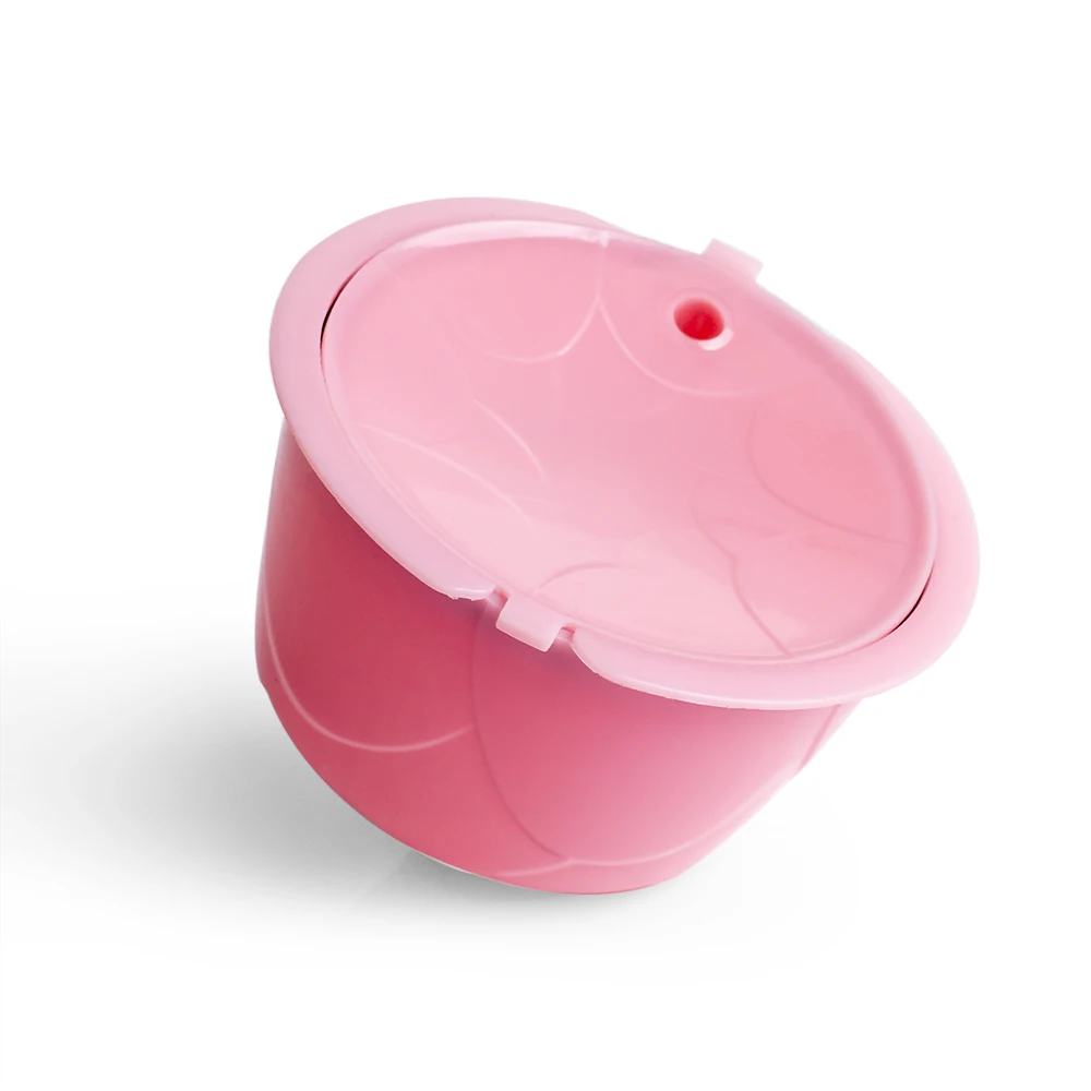 ICafilas розовый новый дизайн многоразового использования для кофейных капсул Dolce - Фото №1