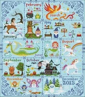 nn xiaoyi cotton self matching cross stitch cross stitch rs cotton comes with magical biological calendar