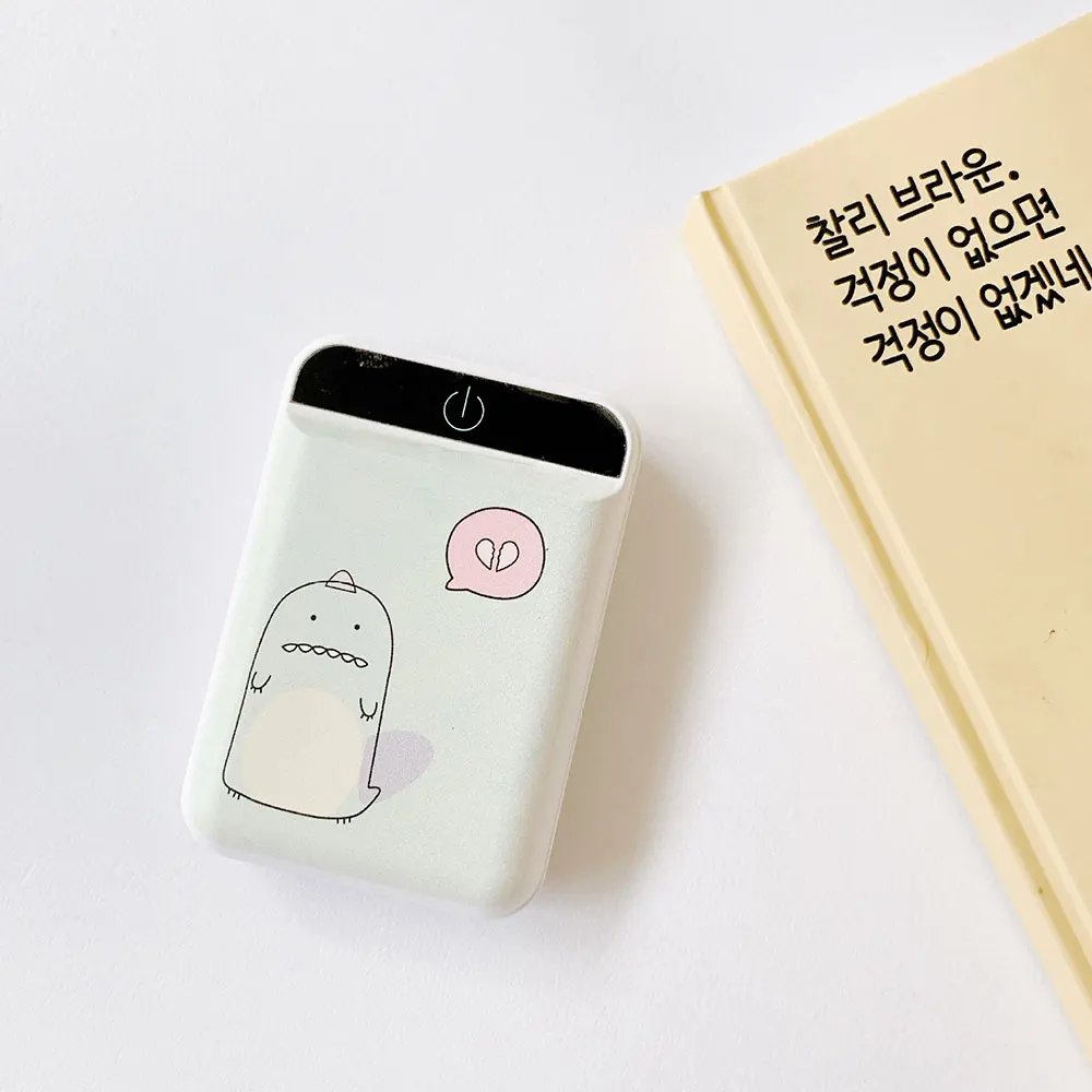 FLOVEME mi ni power Bank 4800 мАч светодиодный внешний аккумулятор с мультяшным рисунком для iPhone Xiaomi mi, портативное зарядное устройство