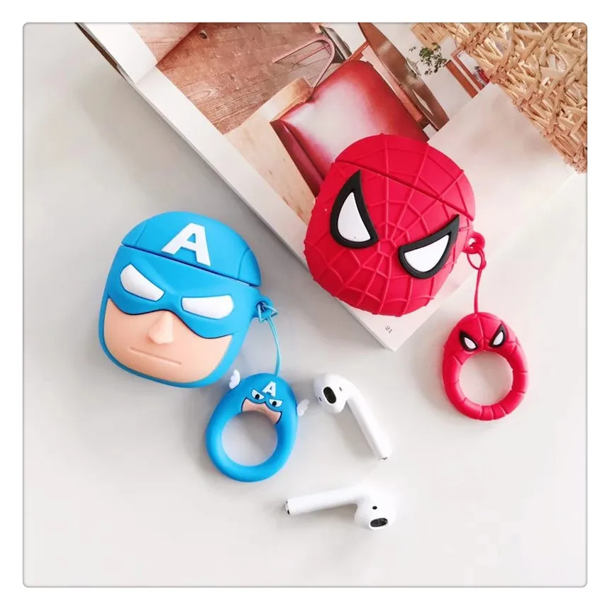 Модный Venom Мстители для Airpods 1 2 Чехол-сюрприз Мягкий беспроводной Bluetooth чехол для наушников AirPods аксессуары для наушников