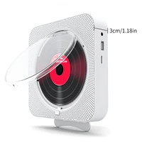 portable home audio boombox with remote control 2021 cd player wall mounted fm radio built in hifi speakers usb mp3 bluetooth