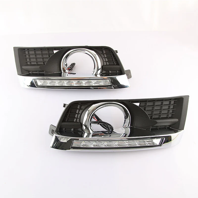 

eOsuns led drl daytime running light for Cadillac srx 10-15 with moving yellow turn signal