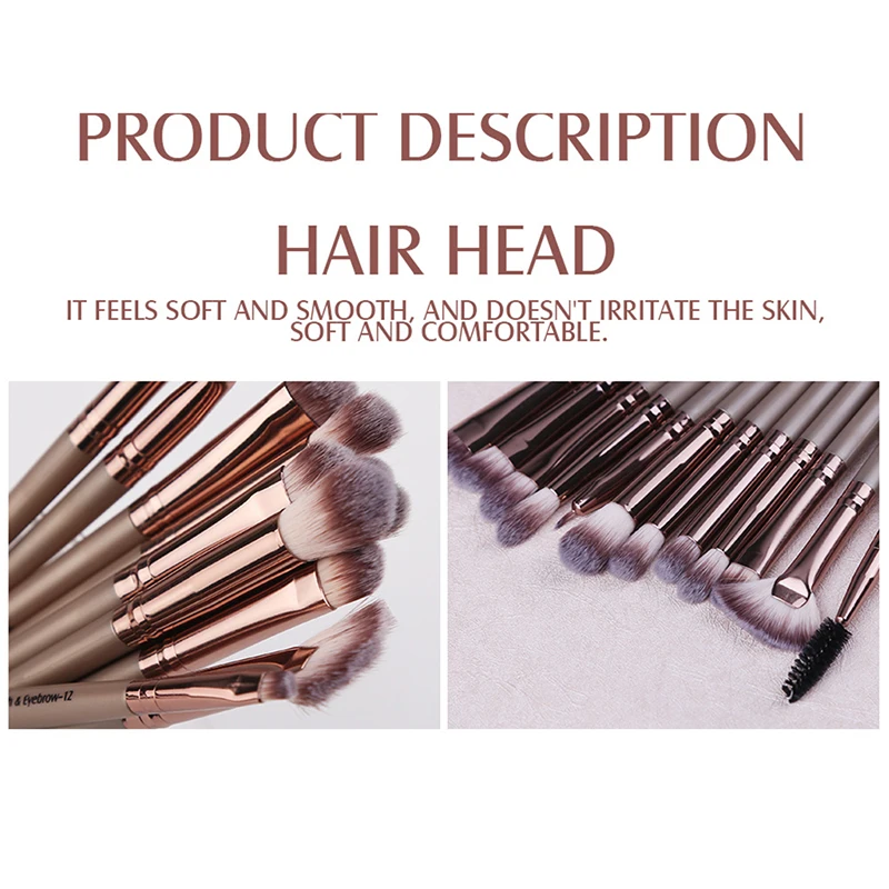 ZOREYA Zorya 12PCS / Set Gift Makeup Brush Portable Man Made Fiber Eye Shadow Beauty Tools | Красота и здоровье