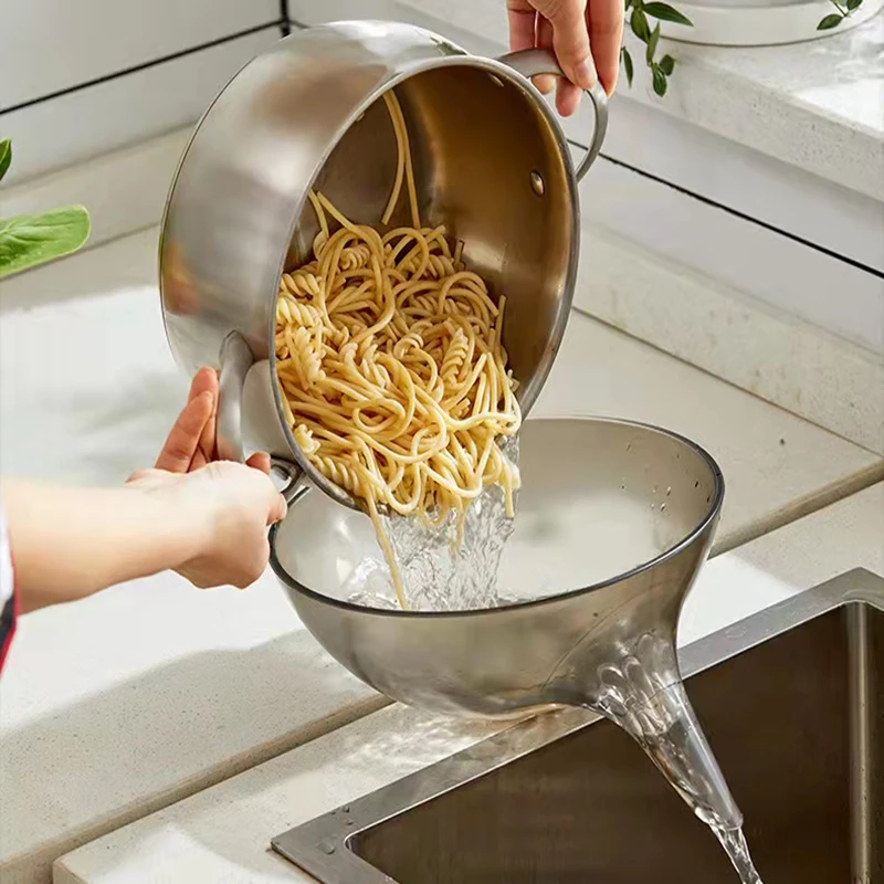 

Water filter bowl Fruit Vegetable Washing Strainer Kitchen Storage Tools Salad pasta making tool Cleaning filter Multifunction