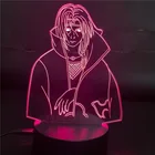 Светильник в виде аниме-фигурок, 3d ночник для детской спальни, крутой светодиодный ночник Итачи, подарок на день рождения