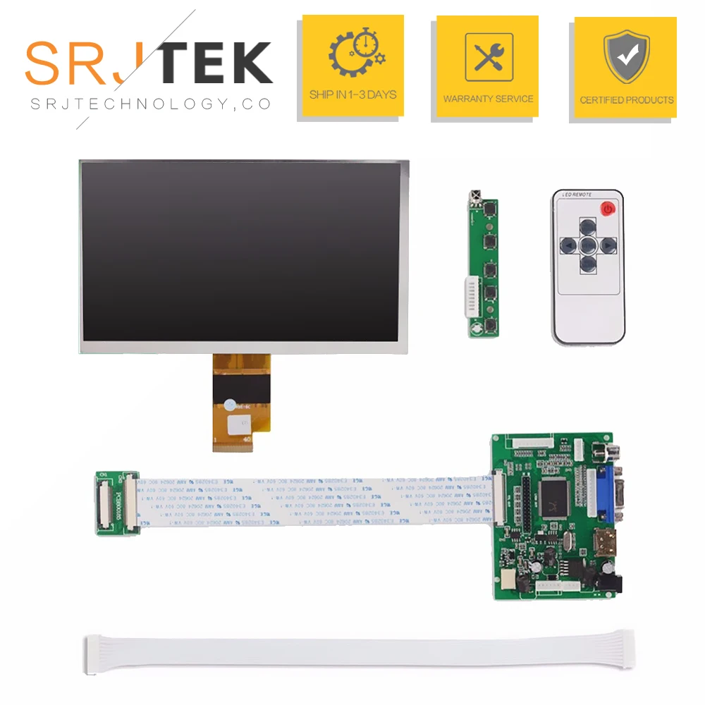 7 0 дюймов 40 контактов 1024(RGB)* 600 тонкопленочный ЖК дисплей с платой дистанционного