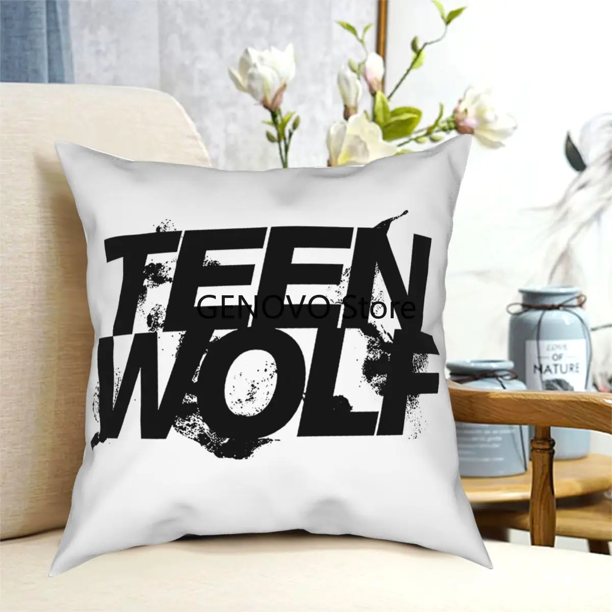 

Teen Wolf Square Pillow Case Cushions for Sofa Awesome Cushion Covers