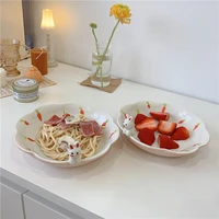 rabbit deep plate ceramic salad 3d western dishes for home tableware kitchen cake plate noodle patos %d0%bf%d0%be%d0%b4%d0%bd%d0%be%d1%81 %d0%b4%d0%bb%d1%8f %d0%b4%d0%b5%d0%ba%d0%be%d1%80%d0%b0