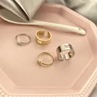 Модное обручальное кольцо в стиле ретро с бабочкой для мужчин и женщин, обручальное кольцо с открытыми манжетами для влюбленных пар, регулируемое ювелирное изделие, подарок, бижутерия