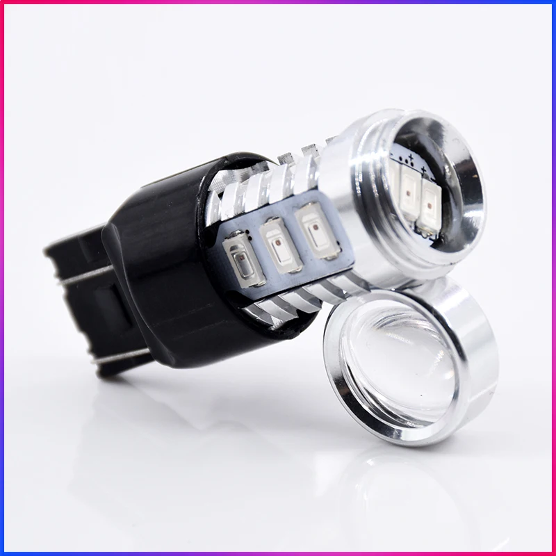 ShinMan 2 шт. Samsung 5730 чип T20 7443 7444 W21/5 Вт Автомобильные светодиодные стоп-сигналы