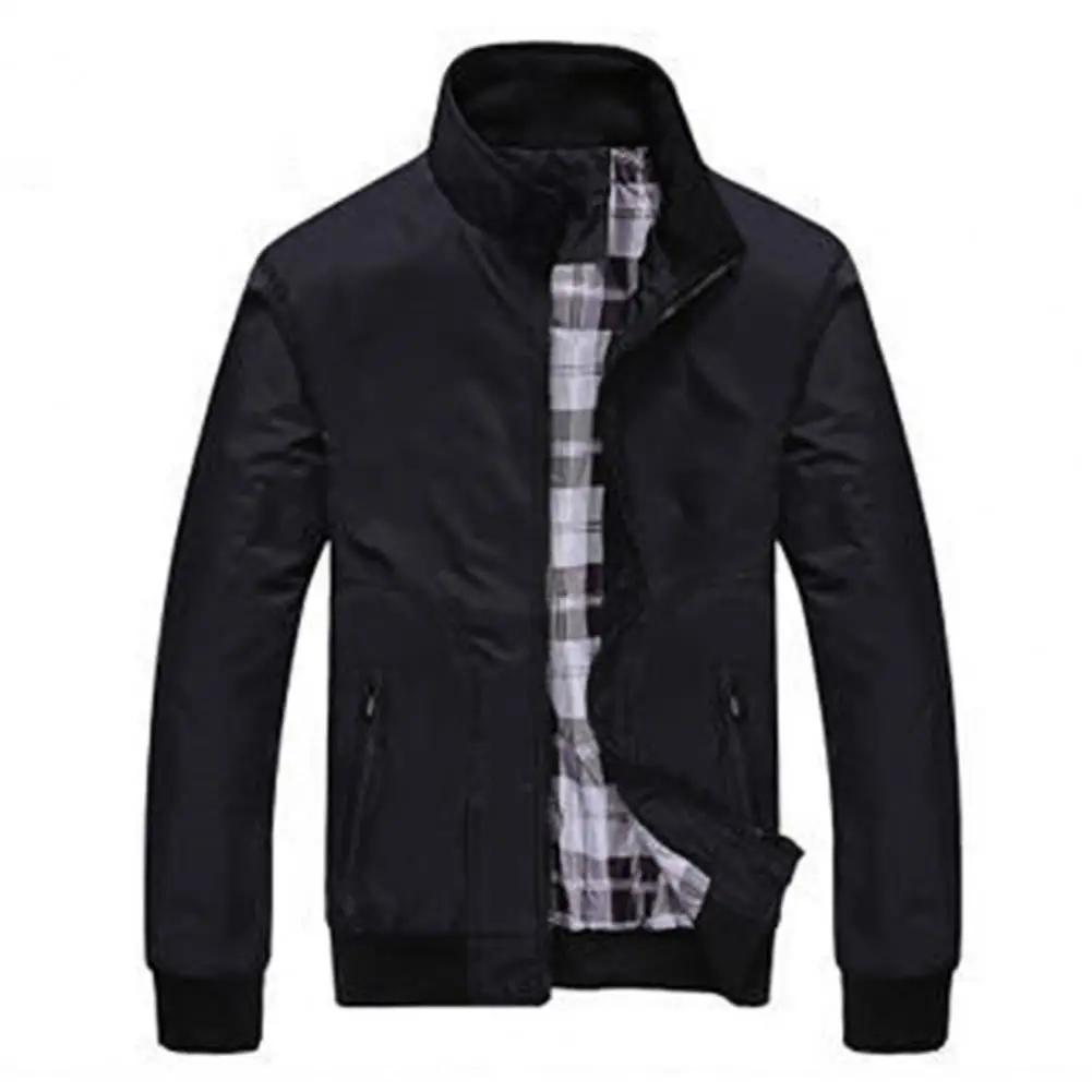 

Jacket Great Elastic Cuff Spring Jacket Loose Zipper Fly Spring Jacket