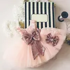 Новинка, модное платье принцессы для маленьких детей, для девочек, с цветами, для свадьбы, вечеринки, конкурса, официальные платья