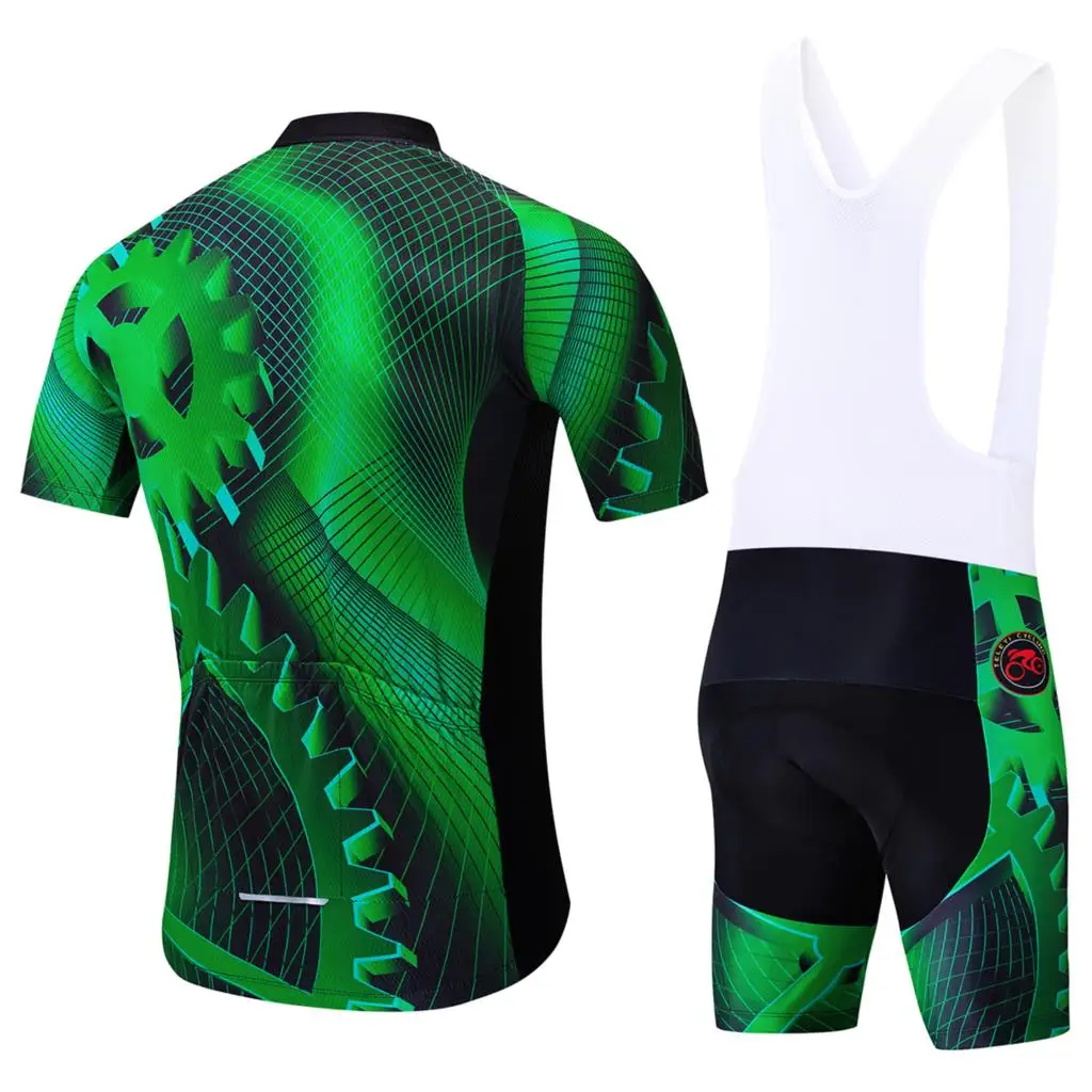 Лето TELEYI Велоспорт Джерси с коротким рукавом набор Майо Ropa Ciclismo Uniformes быстросохнущая велосипедная Одежда MTB велосипедная одежда