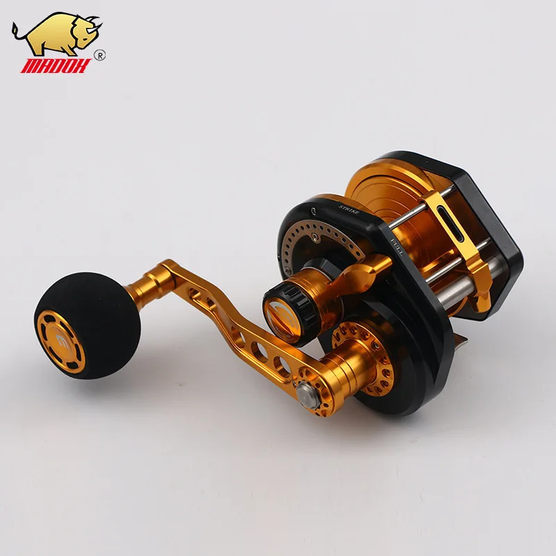 Катушка для троллинга полностью Металлическая Рыболовная катушка с ЧПУ резная