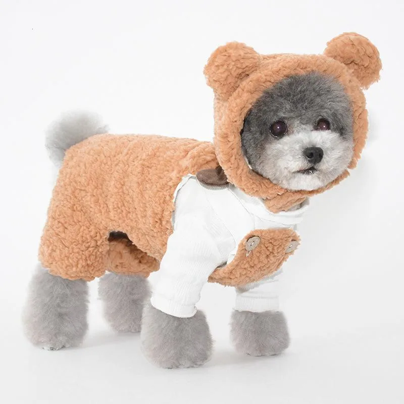 

Kawaii Dog Cloth Pet Winter Warm Costumes Cloth For Teddy Dog Chihuahua Samll Dog Soft Coat Dog Supplies