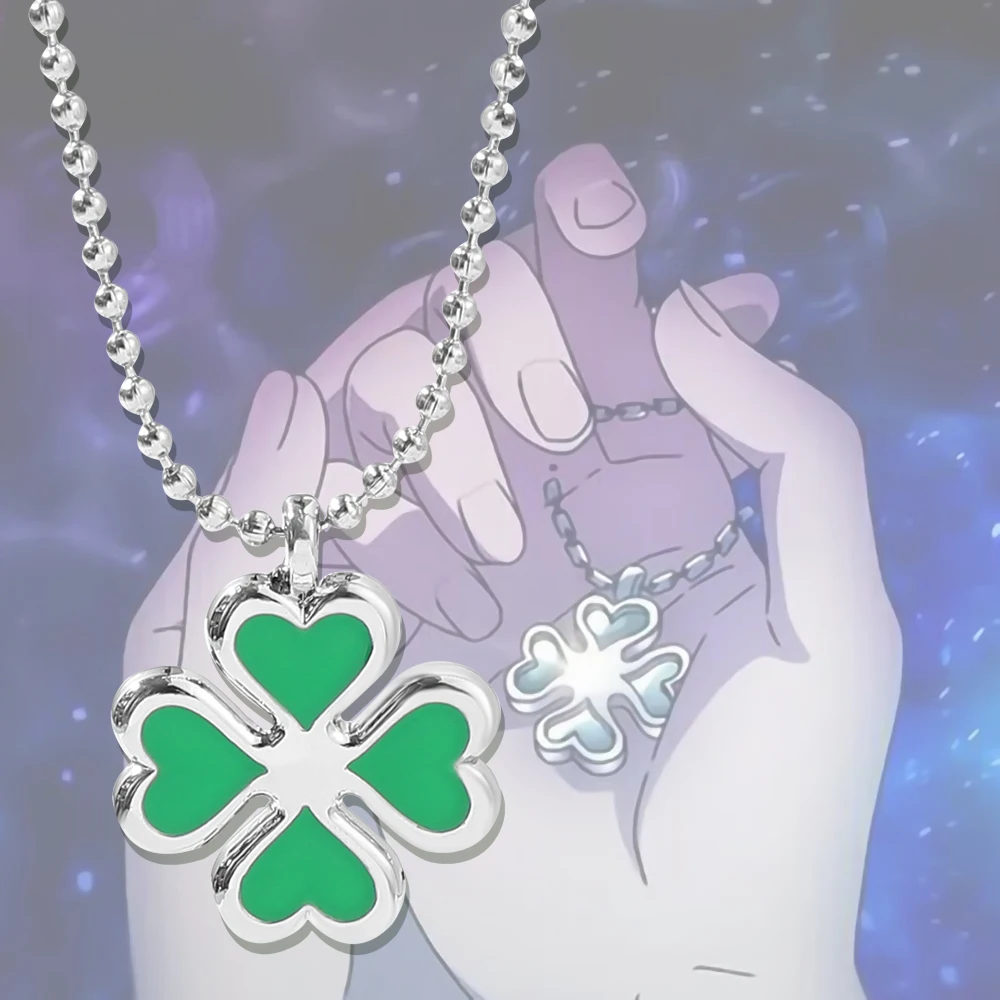 

Ожерелье с кулоном в виде четырехлистного клевера из аниме «Токийский призрак» для женщин и девушек, чокер Хината тахибана, ювелирные издел...