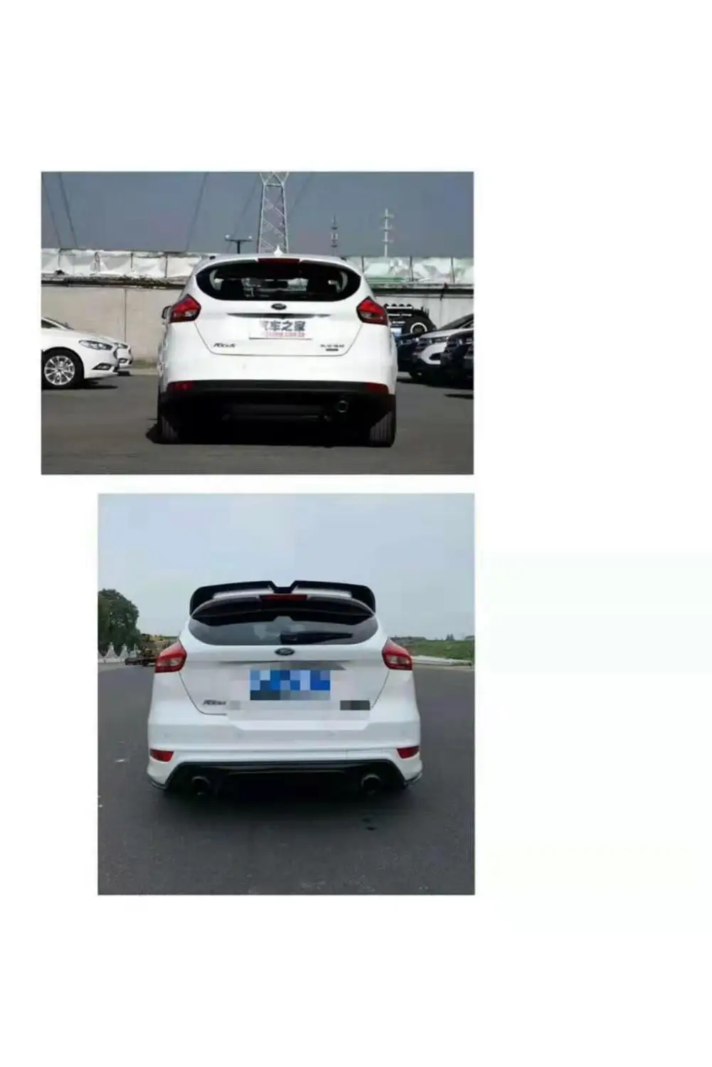 For FORD Focus Spoiler 2012-2017 F ocus hatch-back spoiler High Quality ABS Material Car Rear Wing Primer Color | Автомобили и