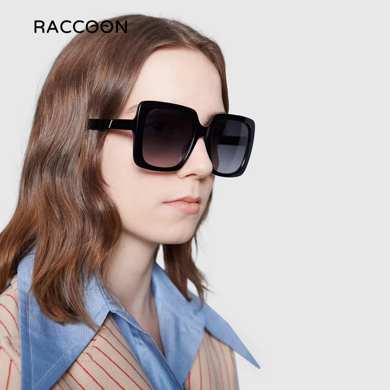 

2021 винтажные брендовые дизайнерские квадратные большие солнцезащитные очки для женщин и мужчин, цветная оправа, градиентные солнцезащитны...