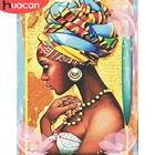 HUACAN картина по номеру Африканская женщина Ручная роспись холст Современная Раскраска по номерам девушка портрет для домашнего декора DIY подарок