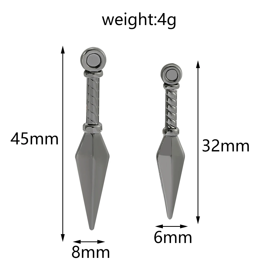 Популярные серьги из аниме кунай для женщин и мужчин подвески орочимару Конохи