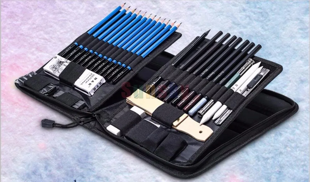 40 шт./компл. новый рисунок: темно серые юбки Карандаш Набор для рисования черный