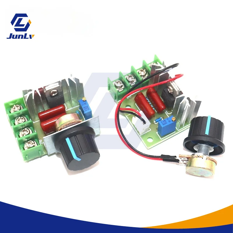 

AC 220V 2000W SCR Voltage Regulator Dimming Dimmers Motor Speed Controller Thermostat Electronic Voltage Regulator Module power