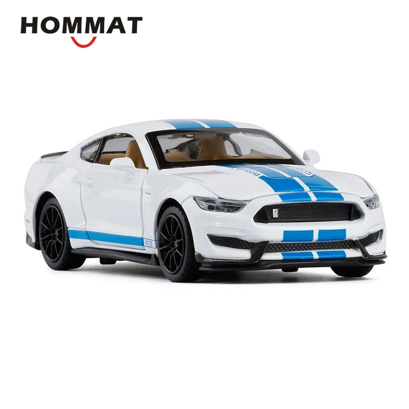 HOMMAT 1:32 Масштаб Ford Mustang Shelby GT350 Игрушечная модель автомобиля Diecasts& игрушечные транспортные средства сплав металлическая модель автомобиля подарки игрушки для детей