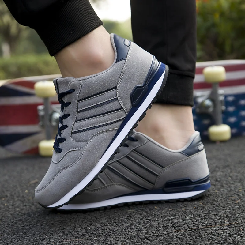 

Running Shoes Antiskid Men Light Aritificial Leather Sneakers Men Autumn Spring Outdoor Trainers Wear-resisting