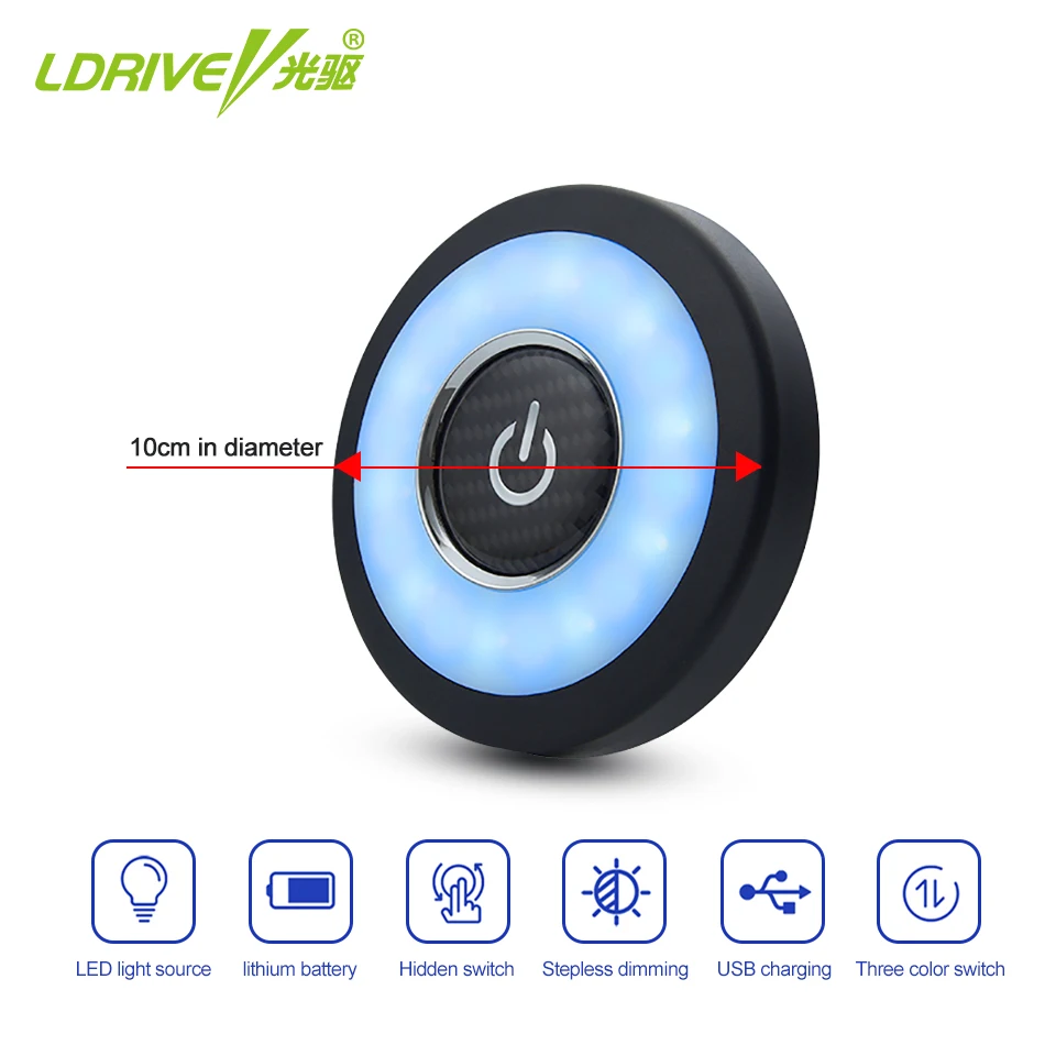 Автомобильный двухцветный светильник для чтения светодиодный Универсальный