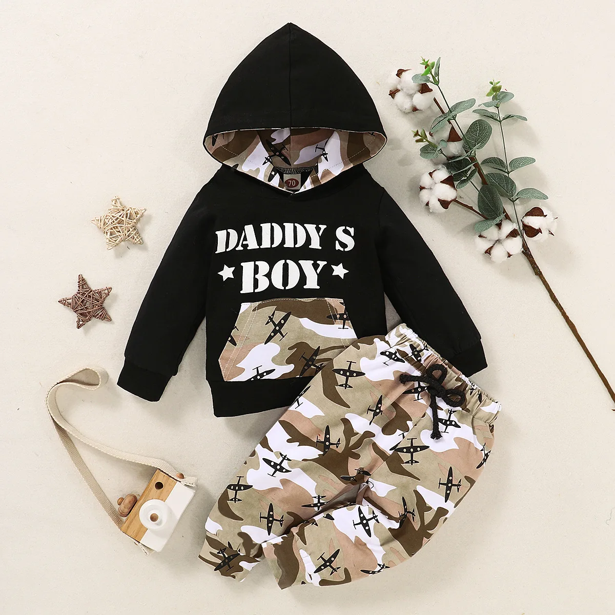 

Camouflage Baby Boy Clothes Long Sleeve Pocket Letter Hoodies Tops Pants Boy Outfits Autumn Clothing Sets Toddler Boy Tracksuit