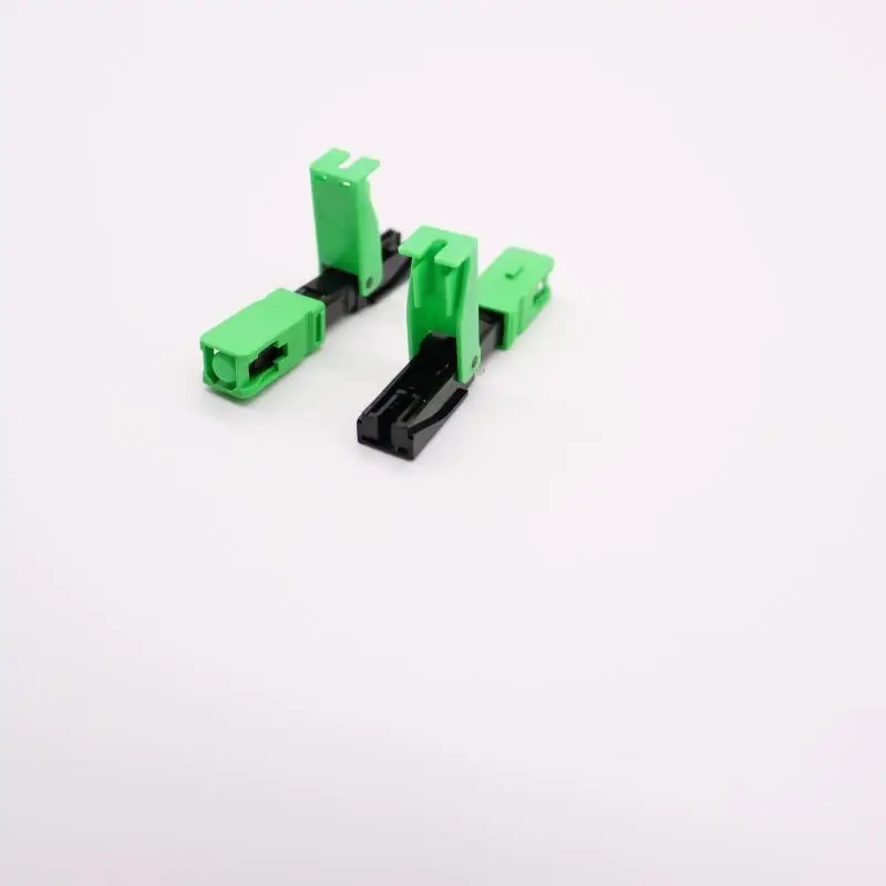100PCS/Box FTTH SC APC Optical Fiber Cable Quick Connector Fast Cold Connection Adapter 0.3dB for CATV Network Free Shipping