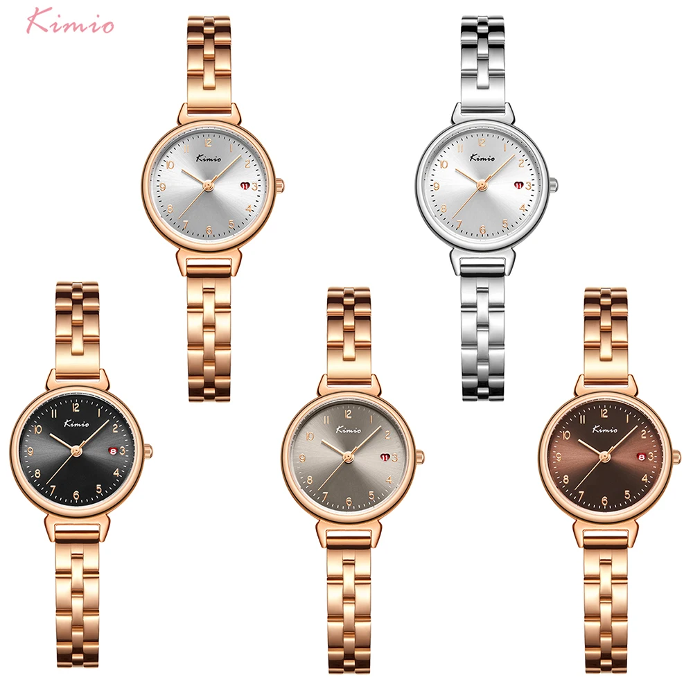 

NO.2 Women Dress Watch Calendar Quartz Wristwatch Fashion Casual Waterproof Watch Stainless Steel Bracelet Watches Reloj Mujer
