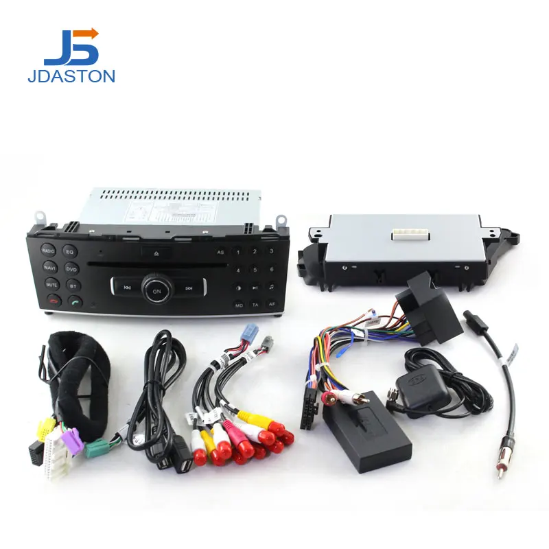 JDASTON Android 10 0 автомобильный DVD плеер для Mercedes Benz GLK 2008 2009 2010 GPS навигация 1 Din