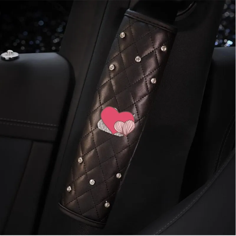 

Camellia series car interior accessories little been crown flower car seat belt shoulder cover for women car ornaments