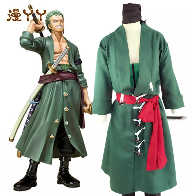 Anime ONE PIECE Roronoa Zoro cosplay costume Halloween Adult boys and girls Campus party stage props performance clothing | Тематическая