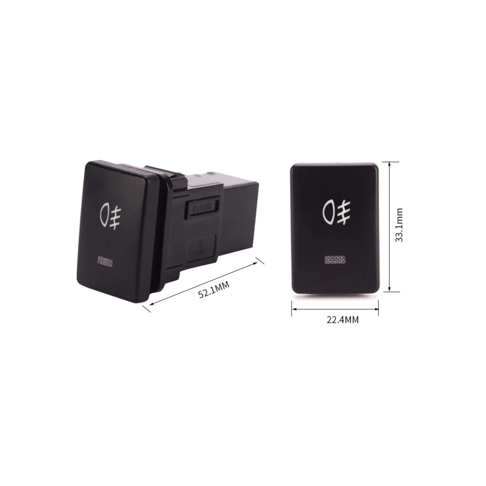 

Автомобисветильник самоблокирующийся туманный переключатель с оранжевой светодиодной светильник кой для Toyota Camry, 12 В постоянного тока