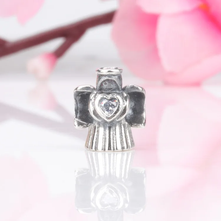 

Authentic 925 Silver Angel's Love Beads Fit Original charms Bracelet Necklace Pendant