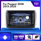 Автомобильный мультимедийный видеоплеер на Android, Автомагнитола для Peugeot 2008, 208, 2013, 2014, 2018, 2020, навигация, GPS-камера, 2 Din, DVD, головное устройство