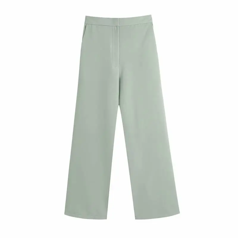 

ZA-chaqueta Vintage para mujer, traje de oficina, abrigo + Pantalones largos, abrigos de elegante a la moda, atuendo