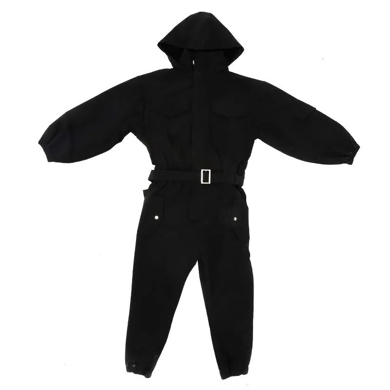 

Fashion Designer Jumpsuits Men Cargo Overalls Casual Hooded Pants Solid Long Sleeve Rompers Men Jumpsuit Streetwear Clothing