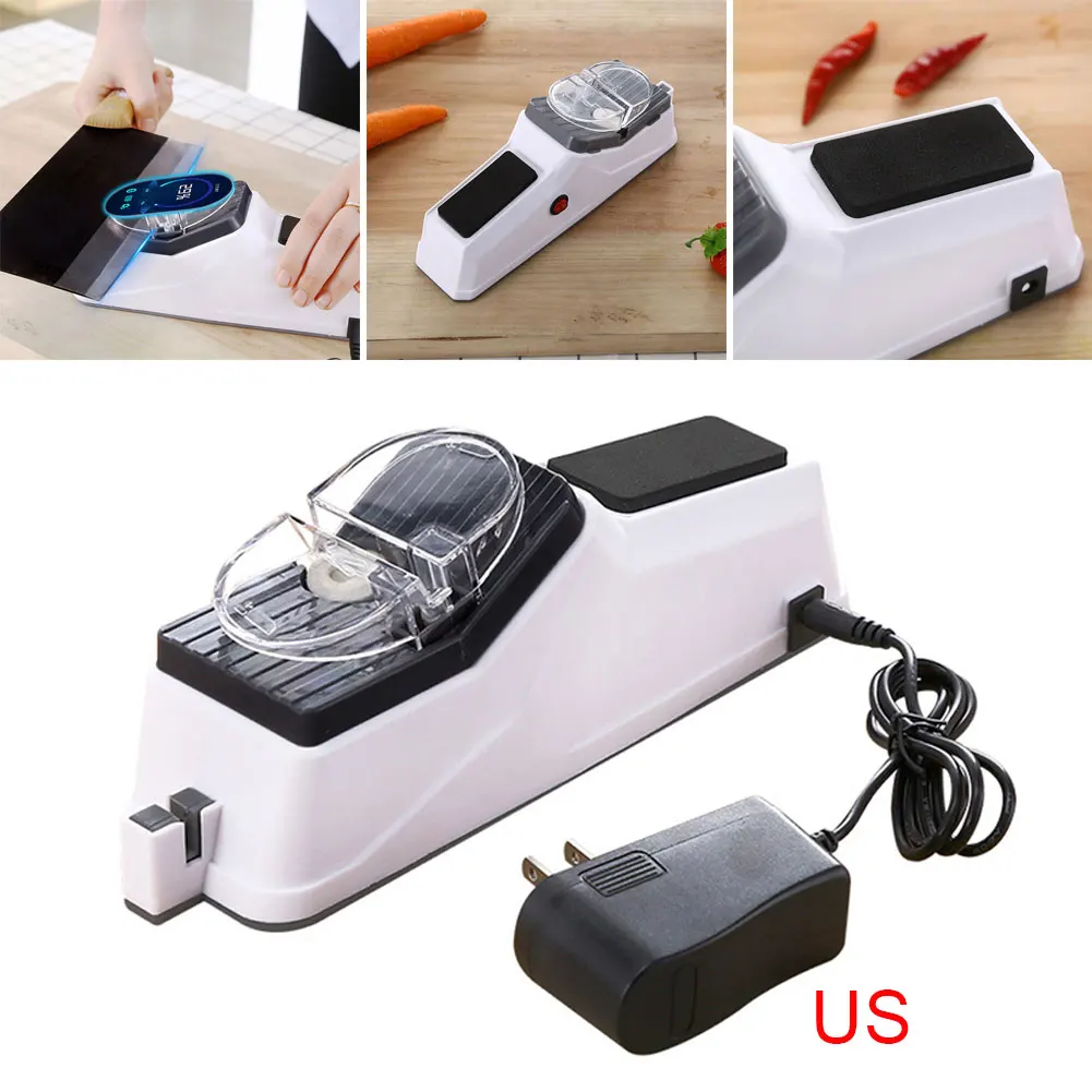 

Knife Sharpener Automatic USB Electric Fine Sharpening Stone Professional Kitchen Sharpening Multifunctional Quick Kitchen Tool