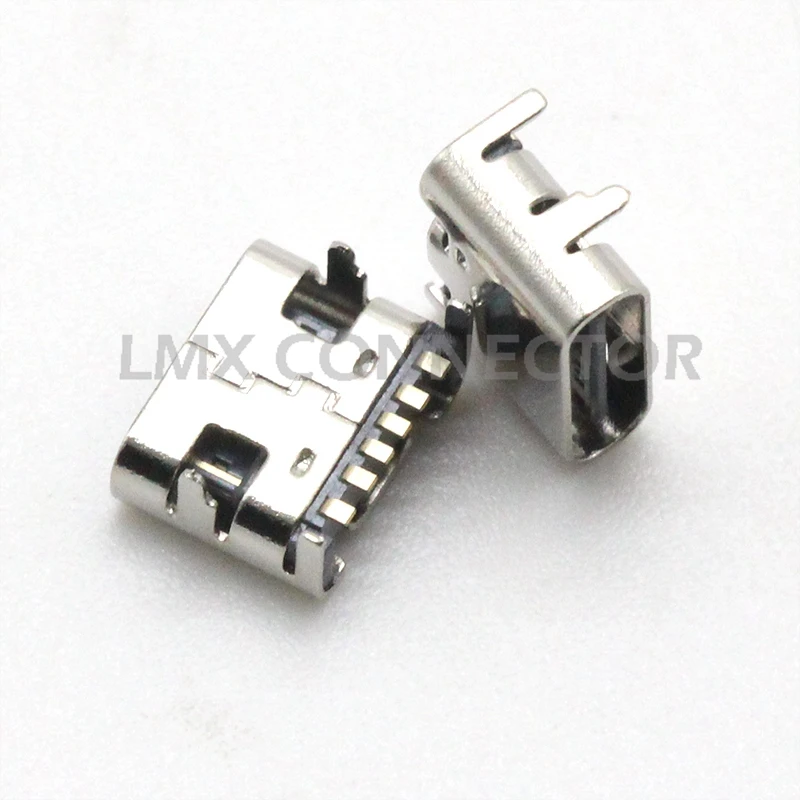 10 шт. usb type C гнездо 6 Pin SMT USB порт Разъем для PCB дизайн DIY высокая ток